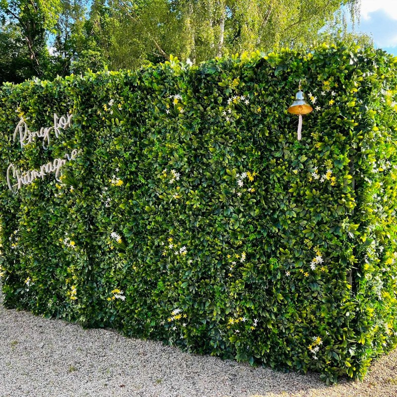 4 Pièces Panneaux Muraux D' Artificielle Vert De Boîte À Buis , Écran