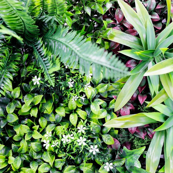 étail du feuillage dense et réaliste, texture du mur jungle