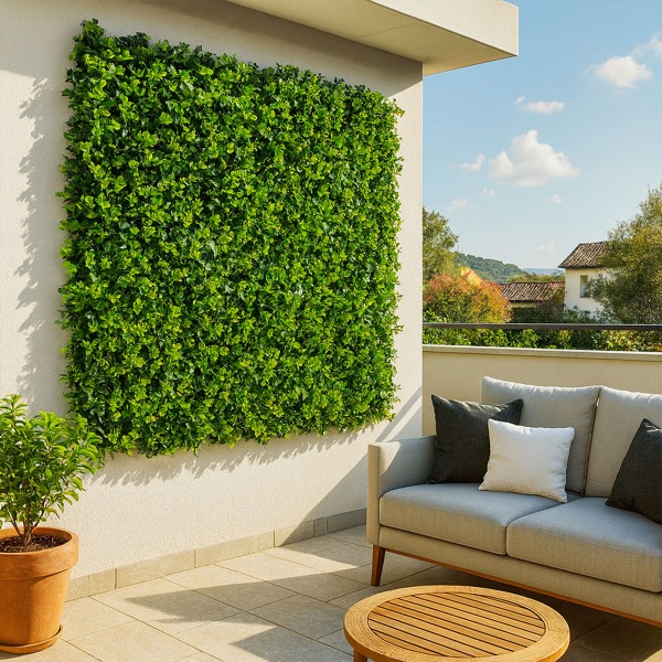 Brise-vue Feuillage Artificiel Lierre Mur Dense et Occultant pas cher balcon