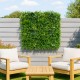 Brise-vue végétal artificiel pour balcon moderne extérieur