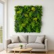 Bureau moderne avec Mur Végétal Artificiel Exotik Tropical sans entretien