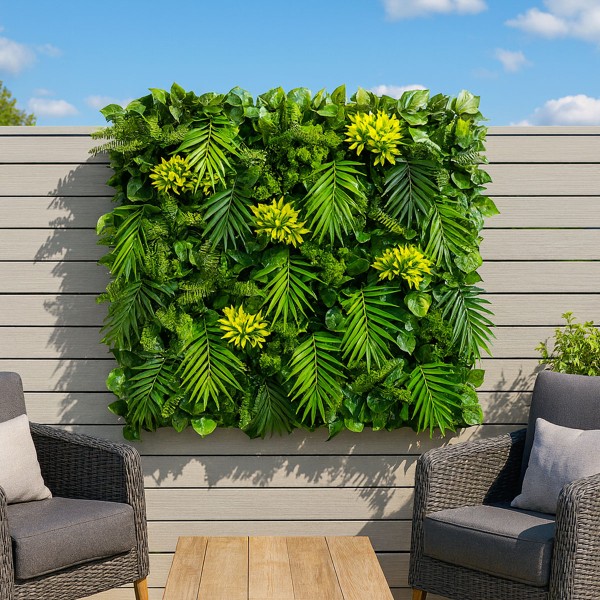 Mur Végétal Artificiel Exotik Tropical terrasse moderne extérieur