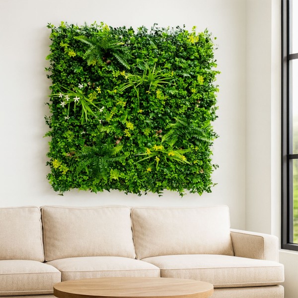 Lot de 5 Murs Végétal Chic Mur Artificiel sans entretien en interieur