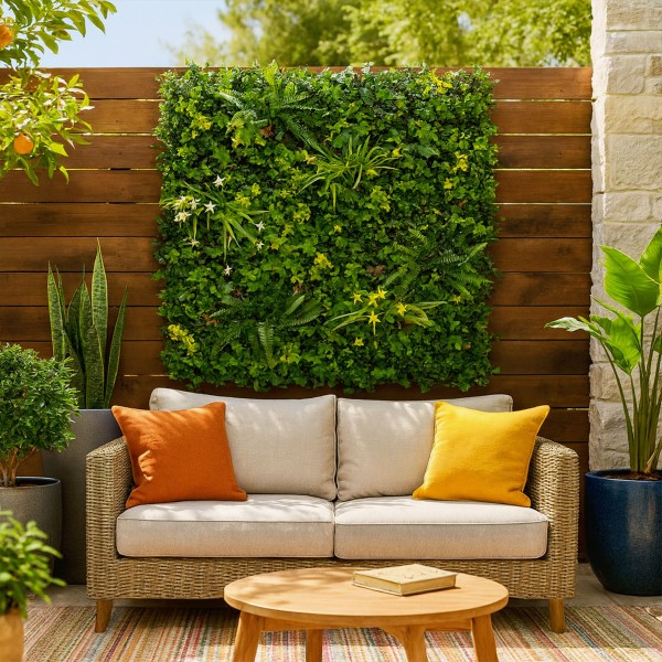 Ensemble décoratif extérieur Lot de 5 Murs Végétal Chic Mur Artificiel