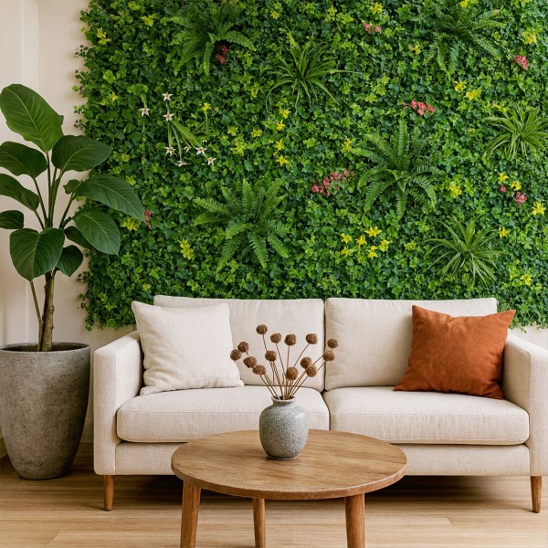 Ambiance intérieure végétale Lot de 5 Murs Végétal Chic Mur Artificiel