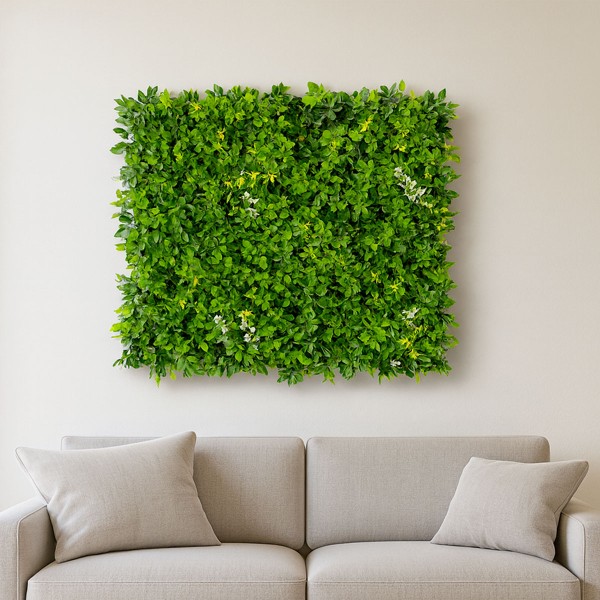Salon moderne décoré Lot de 5 Murs Végétaux Artificiels Green