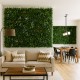Panneau végétal intérieur Savane, décor dense, UV résistant