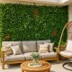 Haie artificielle jardin Lot de 5 Murs Végétaux Artificiels Savane Pas cher