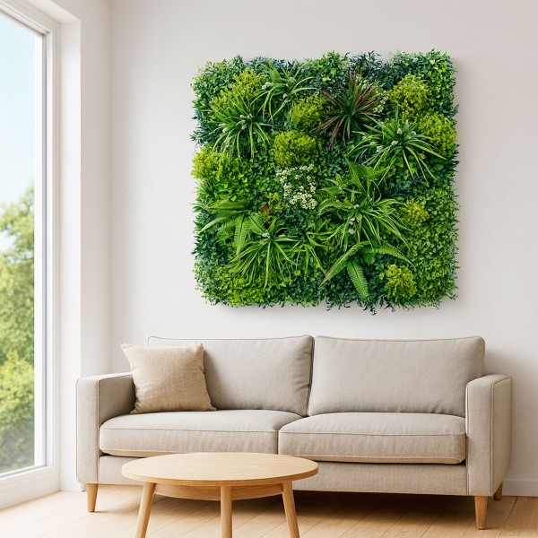 Bureau moderne avec Mur Végétal Artificiel Luxury Haut de Gamme sans entretien