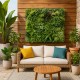 Pack panneaux Lot de 5 Murs Végétaux Artificiels Luxury balcon occultant