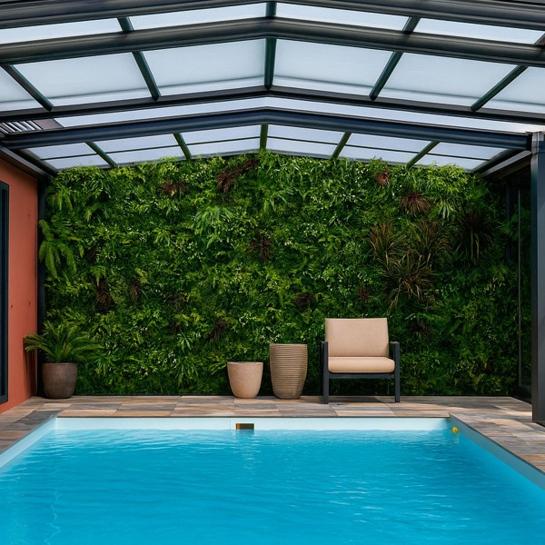 Ensemble décoratif extérieur Lot de 5 Murs Végétaux Artificiels Luxury