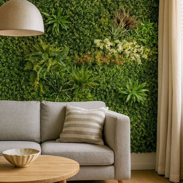 Mur Végétal Artificiel Prairie Color décoration interieure
