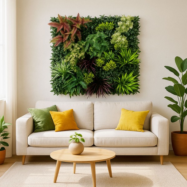 Hall lumineux décoré Lot de 5 Murs Végétaux Artificiels Tropic