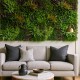 Mur décoratif végétal sans entretien Mur Végétal Artificiel Wood Colors Naturel Décoration Murale