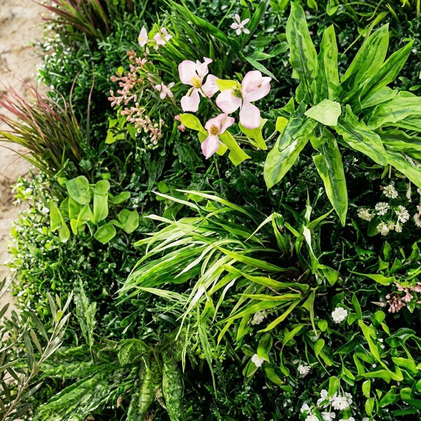 Mur Végétal Artificiel 1m² DIY Installation Rapide Chambre Romantique