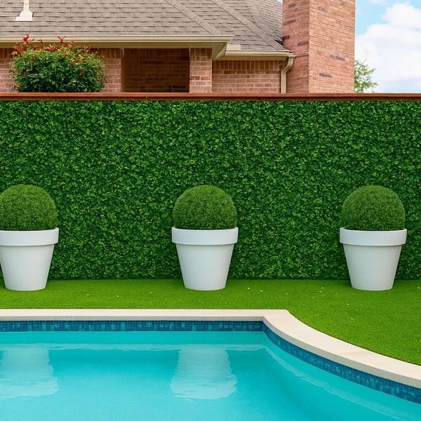 Décoration murale intérieure Feuillage Artificiel Lierre Mur Dense et Occultant pas cher