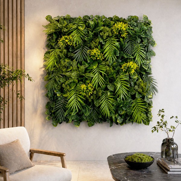 Brise-vue balcon Mur Végétal Artificiel Exotik Tropical pas cher