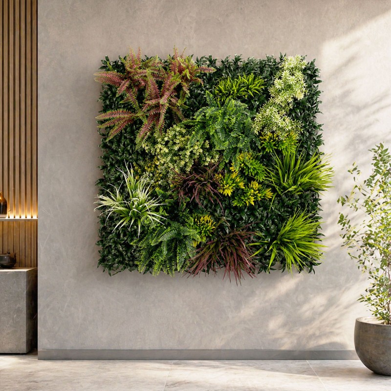 Mur Végétal Artificiel Realiste par lot de 5m2 TROPIC