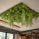 Plafond végétal artificiel 1 x 1 m Feuillage Suspendu