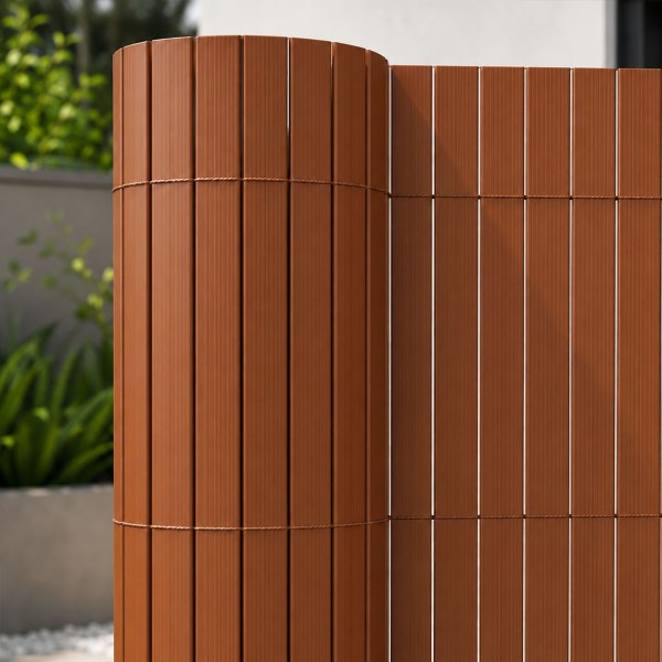 Canisse premium renforcée marron double face