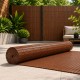 Canisses pvc marron double face luxe