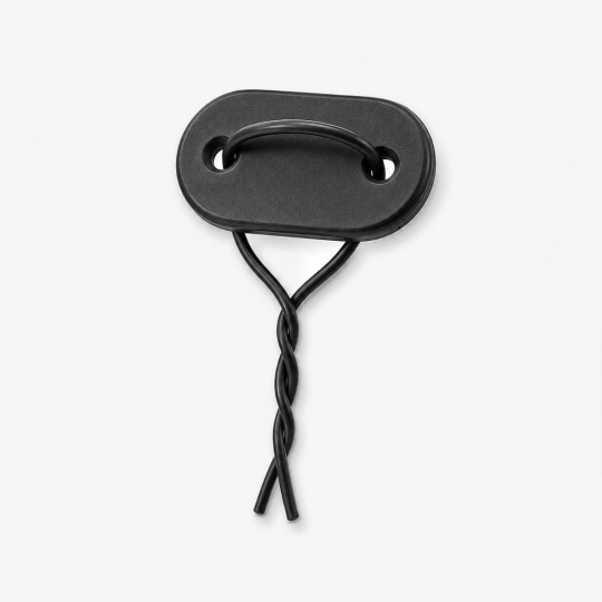 detail fixation canisse noir