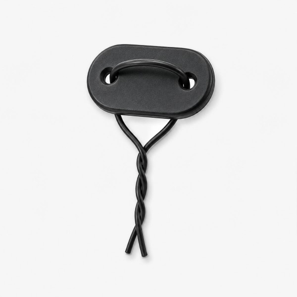 detail fixation canisse noir