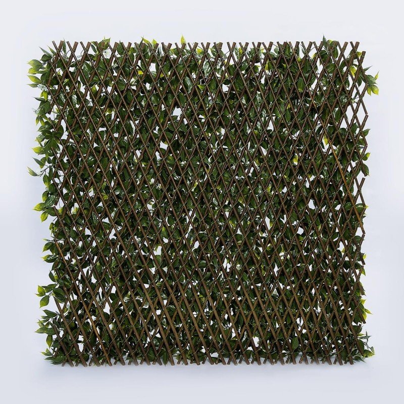 Lot De 3 Treillis De Jardin En Bois Naturel Marron - Extensibles Jusqu'à 1,80m X 60cm