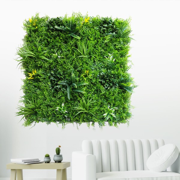 Mur végétal artificiel - Une expression créative sans entretien