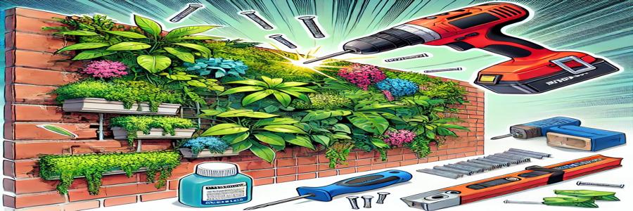 Comment accrocher du lierre artificiel sur un mur  ?