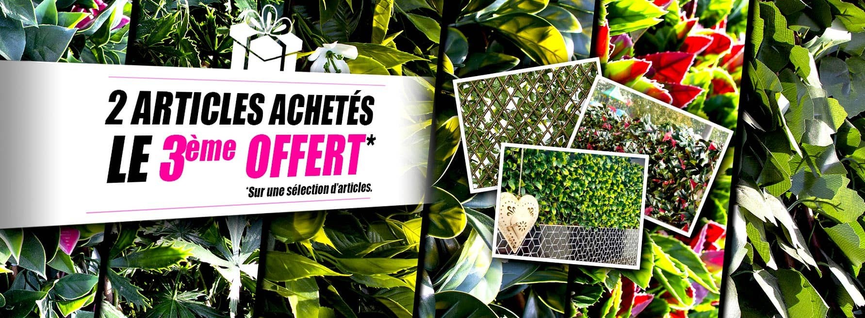 2 Treillis achetés le 3ème offert