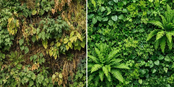 Murs végétaux artificiels : pourquoi ils surpassent le naturel dans 80 % des projets