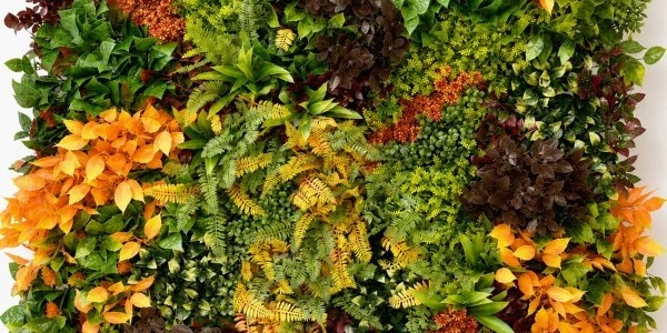 Mur végétal artificiel Amazone Automne 1m²