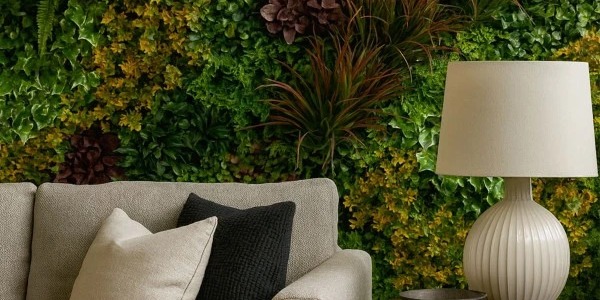 Mur végétal artificiel en pièce sombre : réussir un rendu naturel